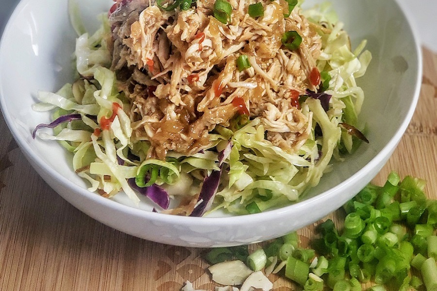 Dairy Free Crockpot Recipes Close Up of a Bowl of Hawaiian Chicken