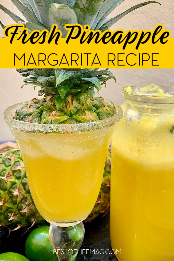 This fresh pineapple margarita recipe is a refreshing cocktail recipe that you can easily use as party drinks or as a drink to enjoy alone. Summer Cocktail Recipes | Party Drink Recipes | Summer Cocktails | Fresh Fruit Cocktails | Party Drink Ideas | Pineapple Drinks for Adults | Fruity Margarita Recipes